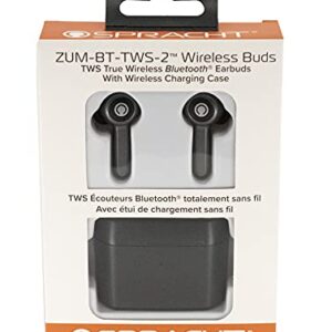 Spracht Zum Truly Wireless Bluetooth 5 Stereo Earbuds, Black (Zum-BT-TWS-2)