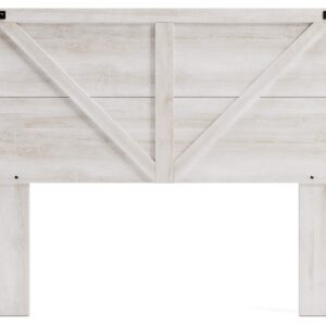 Signature Design by Ashley Shawburn Modern Farmhouse Headboard, Queen, Whitewash