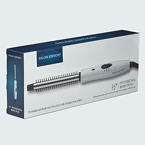 Salon Edition Hair Styling Brush Iron | Smooth 2nd Day Hair Styles (1/2 in)