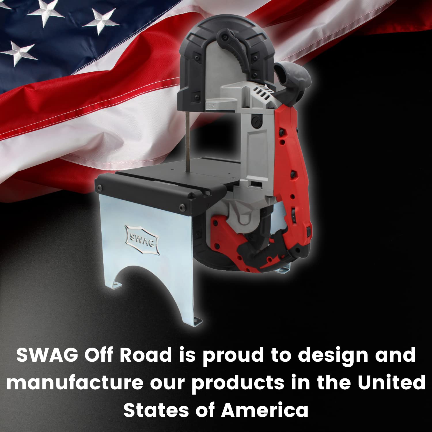 SWAG Offroad V3.0 Portaband Table Powder Coated With Foot Switch & Miter Gauge