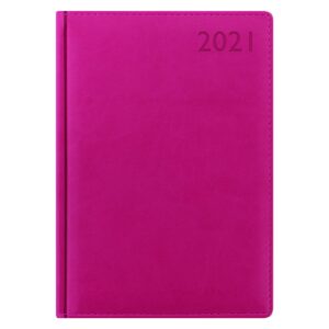 letts verona a5 week to view 2021 diary - pink, 21-080449