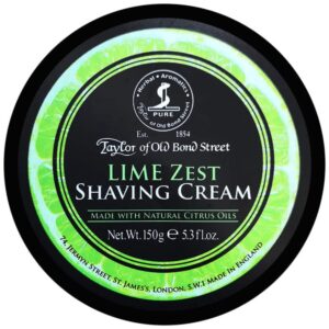 taylor of old bond street lime zest shaving cream bowl, 5.3 fl. oz.