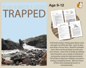 plan and write a story called 'trapped' (9-12 years)
