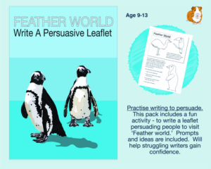feather world: write a persuasive leaflet (9-13 years)