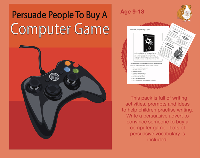 Persuade People To Buy A Computer Game (9-13 years)