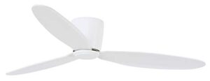 lucci air 21287001 radar dc ceiling fan, 52 inch, white with white blades