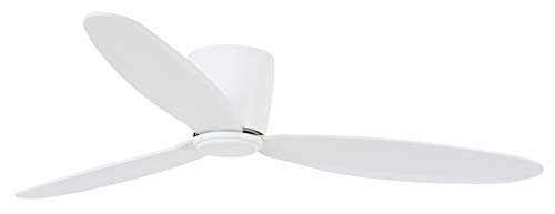 Lucci Air 21287001 Radar DC Ceiling Fan, 52 Inch, White with White Blades