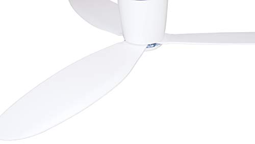 Lucci Air 21287001 Radar DC Ceiling Fan, 52 Inch, White with White Blades