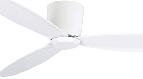 Lucci Air 21287001 Radar DC Ceiling Fan, 52 Inch, White with White Blades