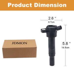 JDMON Ignition Coils Compatible with Kia Soul Forte Hyundai Elantra Tucson Elantra GT 1.8L 2.0L 2011-2016 Replaces UF651 273002E000 Coil Pack