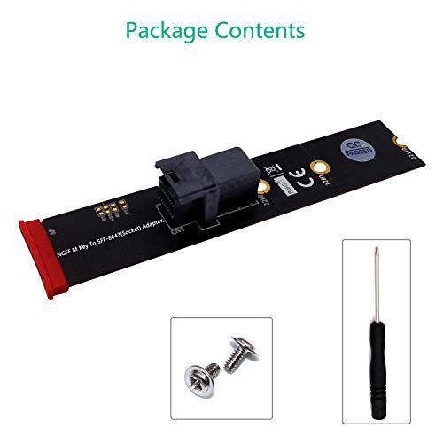 M.2 Module with Mini-SAS HD (SFF-8643) 36-Pin Connector for U.2 (SFF-8639) NVMe SSD (Upward miniSAS) - Support Intel 750 2.5-inch U.2 SFF SSD