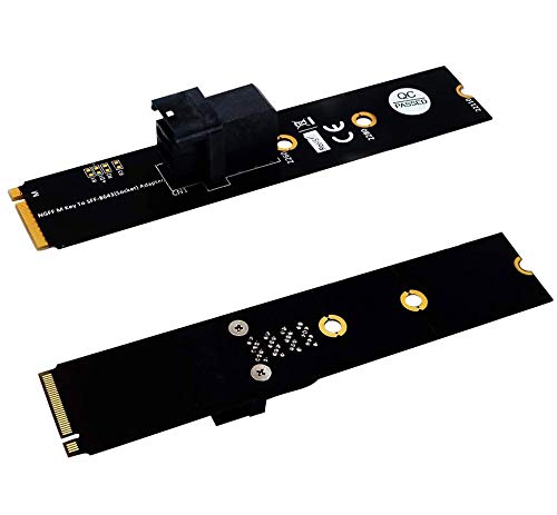 M.2 Module with Mini-SAS HD (SFF-8643) 36-Pin Connector for U.2 (SFF-8639) NVMe SSD (Upward miniSAS) - Support Intel 750 2.5-inch U.2 SFF SSD