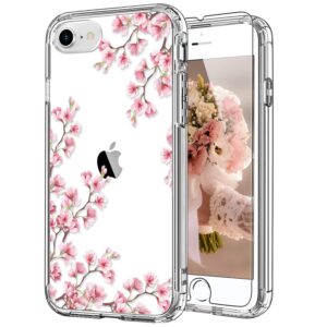 icedio iphone se 2022 case,iphone se 2020 case,iphone 8 case,iphone 7 case with screen protector,clear tpu cover with fashion designs for girls women,protective phone case nice florals