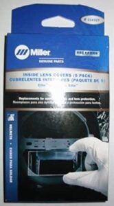 miller 216327 4 1/4 x 2 1/2 inside lens cover for use with elite, digital elite and titanium 9400/9400i helmets by miller electric