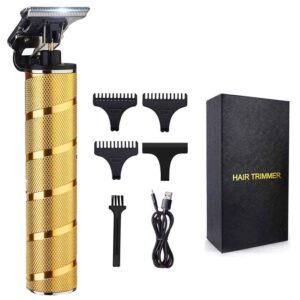 suttik cordless hair trimmers hair clippers, professional ornate t-blade trimmer clippers edgers for men waterproof trimmers for barber liners gold, father's day gift for men