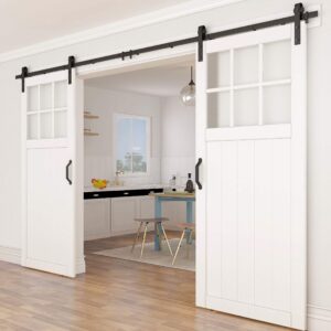 National Hardware N700-106 Interior Sliding Barn Door Hardware Connecting Adaptor, 3 1/8 in, Matte Black