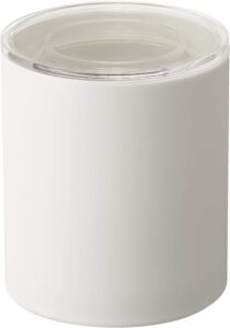 yamazaki home tower ceramic food storage contrainers/canisters with airtight lid - large - 2.1 cups, 500 milliliters