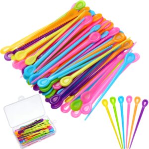 180 pieces brush roller pick plastic roller pick hair curler roller pin for hair curling styling accessories for christmas valentine's day present (rose red, green, yellow, blue, orange and purple)