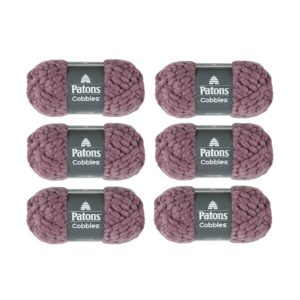 patons cobbles frosted plum pack of 6
