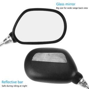 Bike Rearview Mirrors, Adjustable Rotatable Handlebars Glass Bicycle Mirrors,360 Rotation Rearview Mirror for Mountain Bike, Bicycle