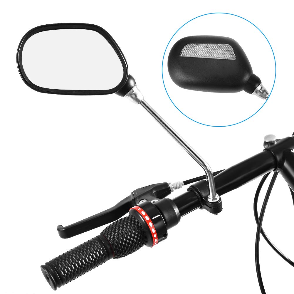 Bike Rearview Mirrors, Adjustable Rotatable Handlebars Glass Bicycle Mirrors,360 Rotation Rearview Mirror for Mountain Bike, Bicycle