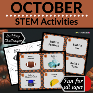 stem activities: october building challenges