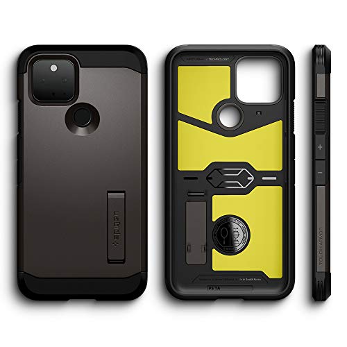 Spigen Tough Armor [Extreme Protection Tech] Designed for Pixel 5 Case (2020) - Gunmetal