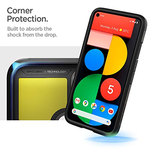 Spigen Tough Armor [Extreme Protection Tech] Designed for Pixel 5 Case (2020) - Gunmetal