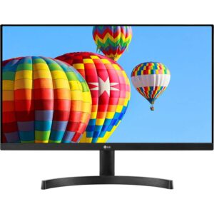 LG 24ML600M-B 24 inch FHD IPS LED 1920x1080 AMD FreeSync Monitor with Dual HDMI Bundle with 2X 6FT Universal 4K HDMI 2.0 Cable, Universal Screen Cleaner and 6-Outlet Surge Adapter