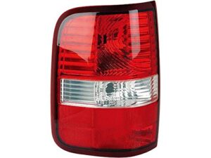 left - driver side tail light assembly - compatible with 2004 - 2008 ford f150 (fits styleside except hrly-dvsn)