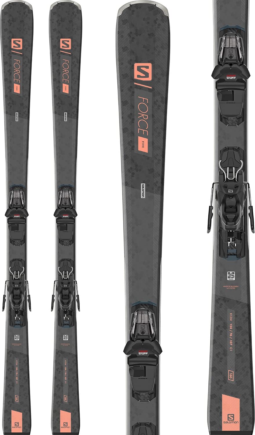 Salomon S/Force 5 Womens Skis 140 W/M10 GW Bindings