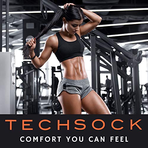 TECHSOCK No Show Athletic Socks Womens Running Socks Moisture Wicking - 6 Pairs