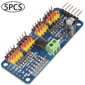 Aoicrie 5pcs PCA9685 16 Channel PWM Servo Motor Driver PCA9685 IIC Module 12-Bit, for Robot or for Raspberry pi Shield Module servo Shield