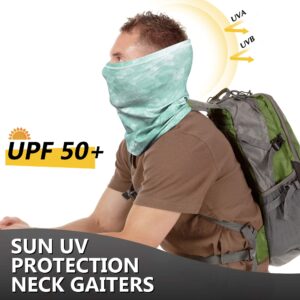 MCTi UV Neck Gaiter Mask, UPF 50 Bandana Balaclava Face Mask Breathable Cooling Sun Summer for Fishing Running 2 Packed …