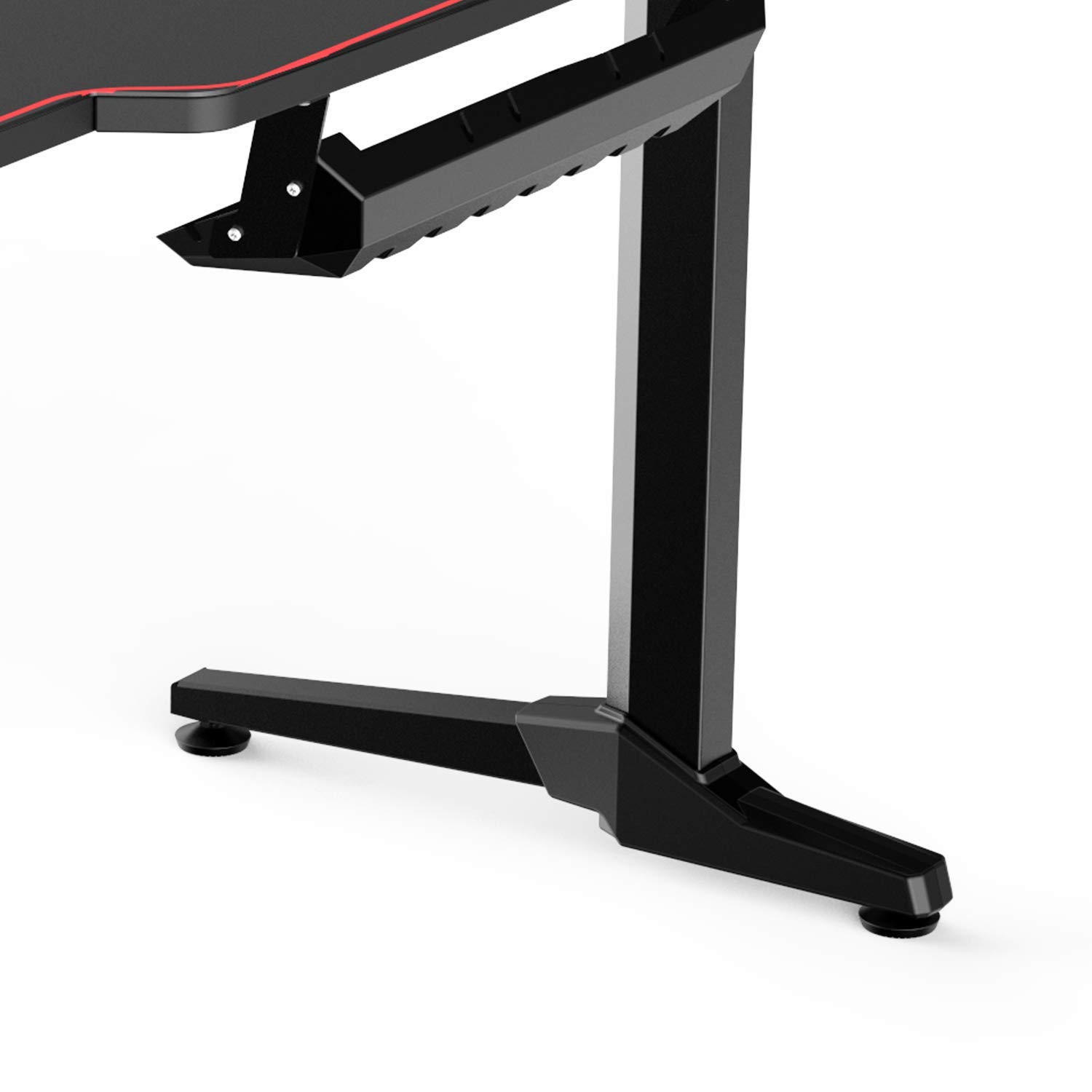 SogesHome 55 inch Gaming Desk with Cup Holder, Computer Desk Pro Gamer Desk Headphone Rack, PC Office Tables with USB Charger