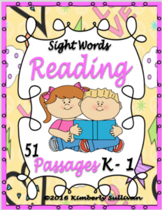 51 reading passages sight words and comprehension