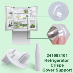 Sikawai 3 Pieces 241993101 Crisper Shelf Cover Support Fit for Frigi-daire Refrigerator Shelf Support Replace 1513081 240350802 AH2358879 AP4393090 EA2358879 PS2358879