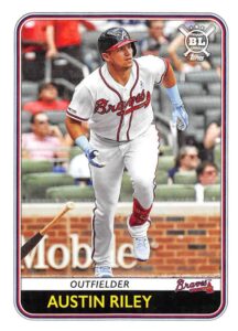 2020 topps big league #50 austin riley atlanta braves mlb baseball trading card