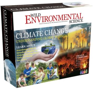 wild environmental science climate change - science kit for ages 8+ - real life climate science - includes seeds