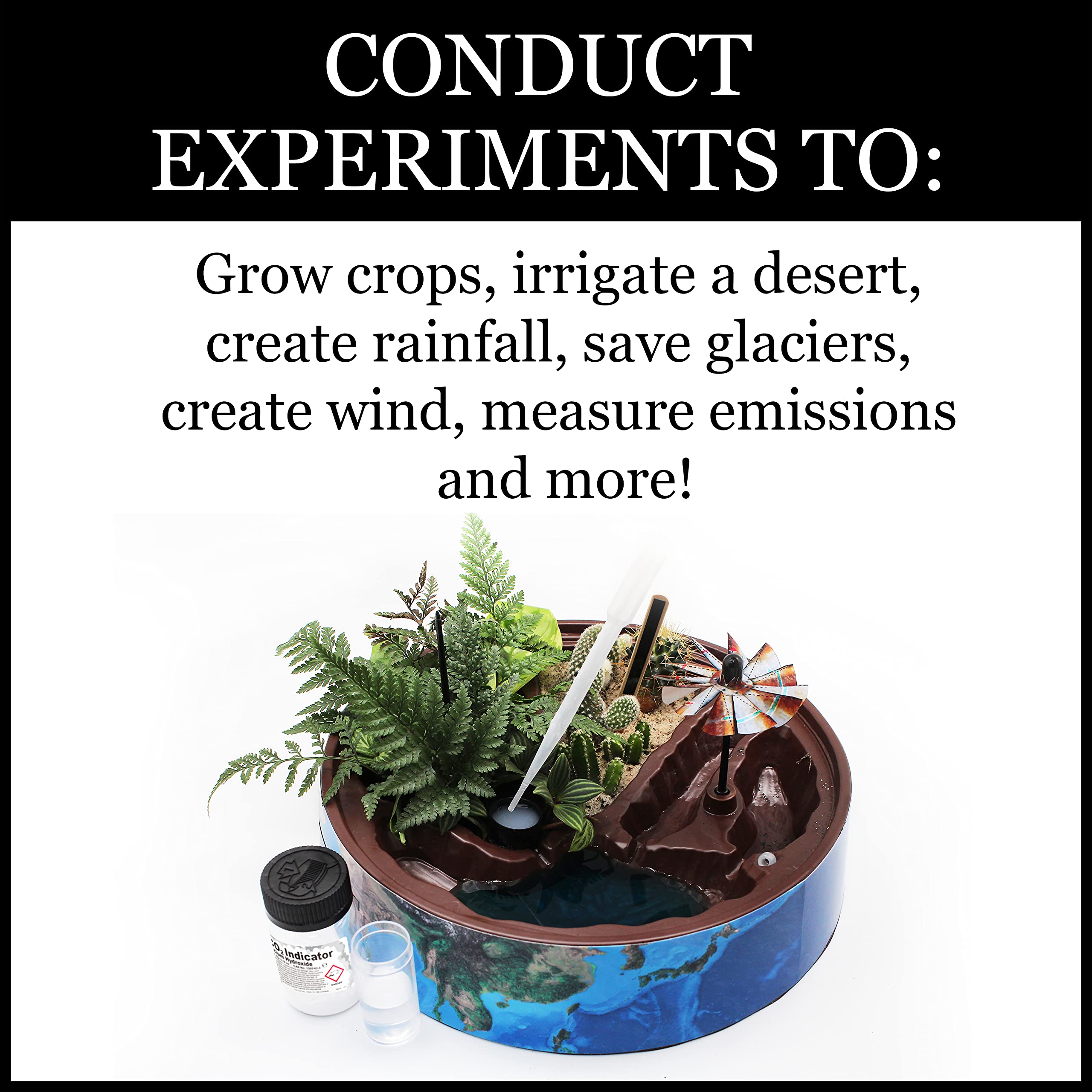 WILD ENVIRONMENTAL SCIENCE Climate Change - Science Kit for Ages 8+ - Real Life Climate Science - Includes Seeds