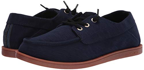 Quiksilver mens Harbor Dredged Lowtop Casual Shoe Sneaker, Blue/Brown/Blue Harbor Dredged, 14 US