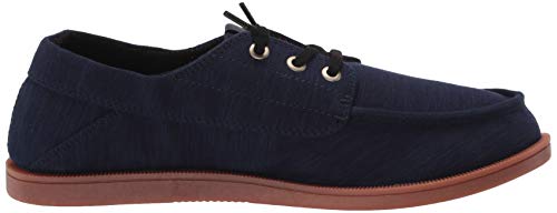 Quiksilver mens Harbor Dredged Lowtop Casual Shoe Sneaker, Blue/Brown/Blue Harbor Dredged, 14 US