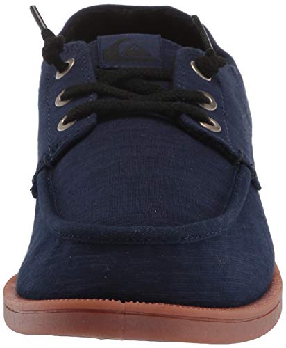 Quiksilver mens Harbor Dredged Lowtop Casual Shoe Sneaker, Blue/Brown/Blue Harbor Dredged, 14 US