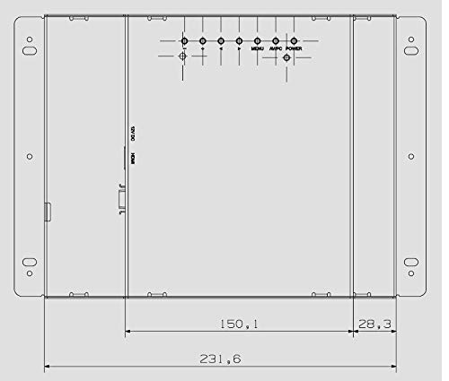 YILETEC 10.4" YL-104T 4: 3 Open-Frame Resistive Touch Screen LCD Monitor