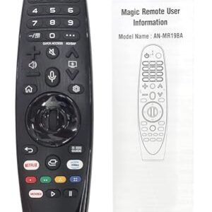 LG Remote Magic Remote Control, Compatible with Many LG Models, Netflix and Prime Video Hot Keys, Google/Alexa