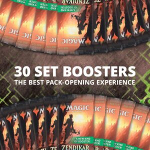 Magic: The Gathering Zendikar Rising Set Booster Box | 30 Packs (360 Cards) + 1 Box Topper | Foil in Every Pack