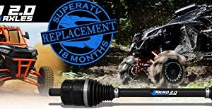 SuperATV Heavy Duty Rhino 2.0 Rear CV Axle for 2019-2022 Honda Talon 1000R | 1 REAR Axle | 25% Stronger Than Stock! - 18-Month Warrant