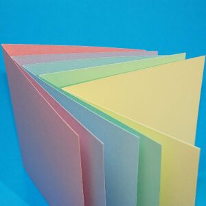 Craft UK 2350 5X5 Card and Envelope Pack of 50 - Mixed - Pastels