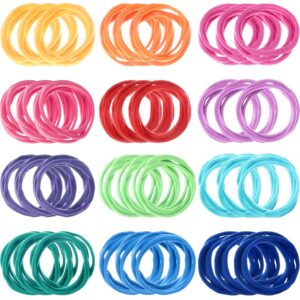 12 colors loop potholder loops weaving loom loops bulk weaving craft loops with multiple colors for diy crafts supplies compatible with 7 inch weaving loom (192 pieces)