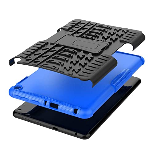 Boskin for Kindle Fire hd 8 case Fire hd 8 Plus case 2020 Release 10th Generation,Shockproof Kickstand Cover (Blue)